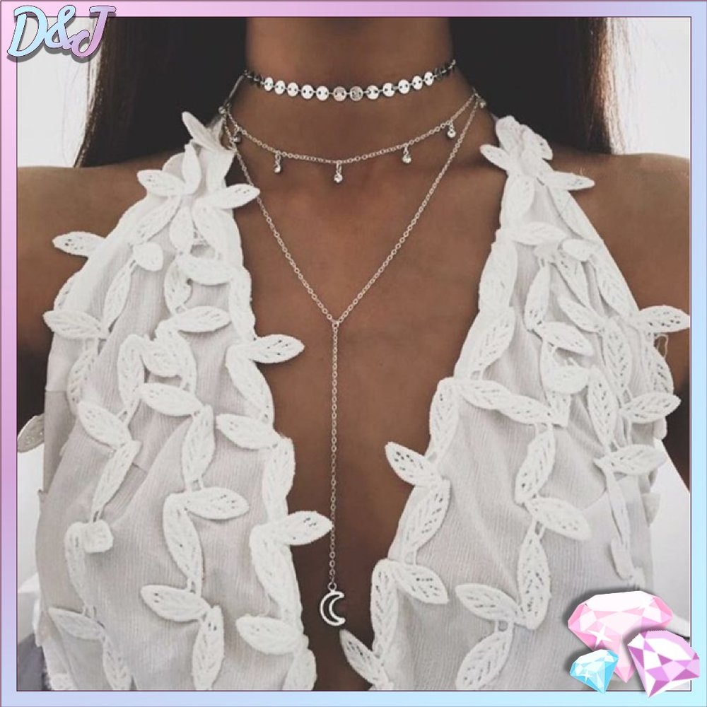 💎✨ Layered Choker Lasso Necklace